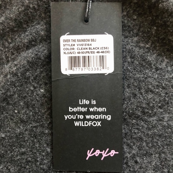 HP 🎉 NWT Wildfox Black Rainbow Sweater - Picture 8 of 9